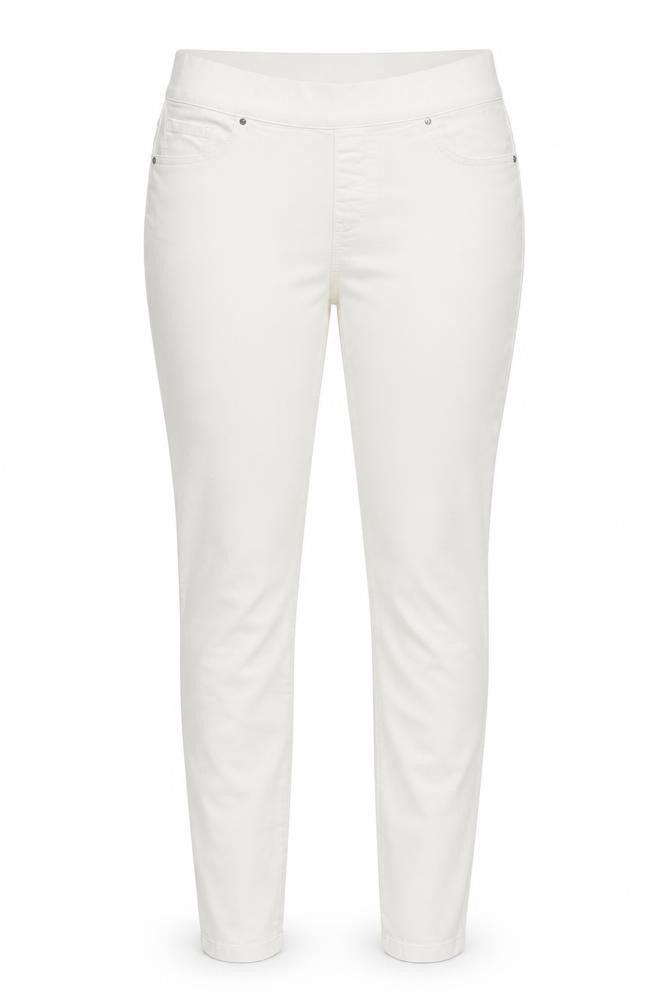Denim Co Women’s Ivory UK 14 Straight Stretch 5-Pocket Jeans