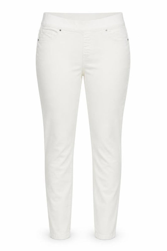 Denim Co Women’s Ivory UK 14 Straight Stretch 5-Pocket Jeans