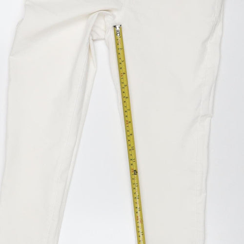 Denim Co Women’s Ivory UK 14 Straight Stretch 5-Pocket Jeans