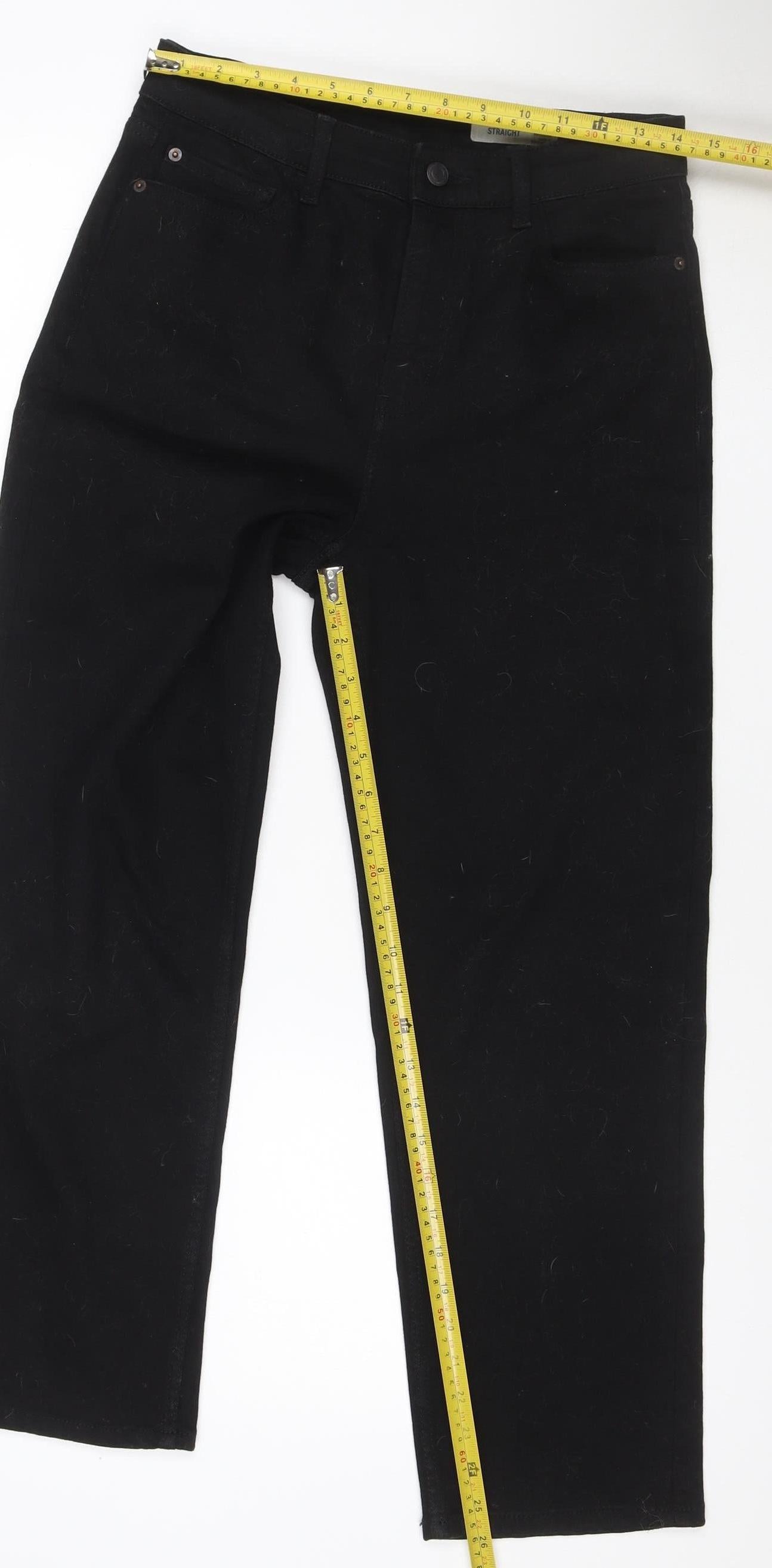 Matalan Women’s Black Size 10 Regular Straight Stretch Jeans