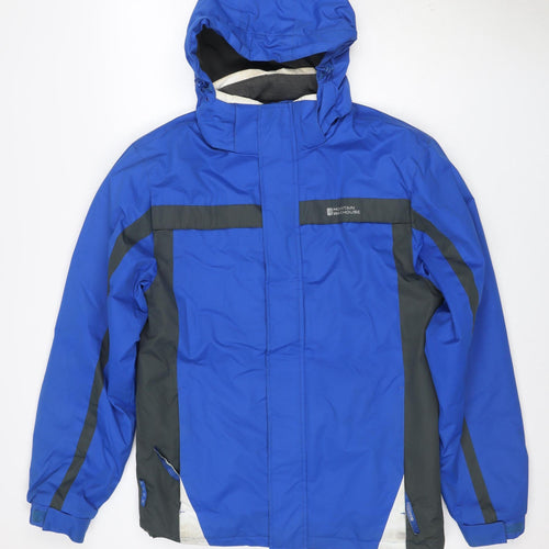Mountain Warehouse Men’s Blue XS Hooded Waterproof Ski Jacket