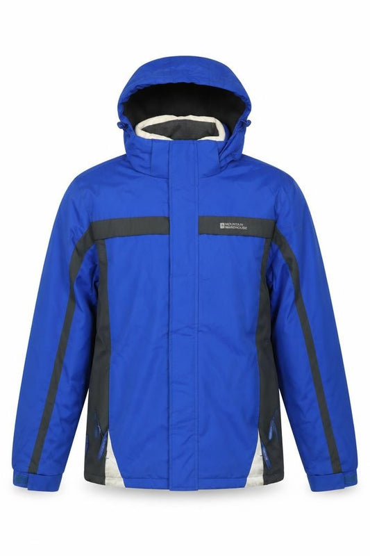Mountain Warehouse Men’s Blue XS Hooded Waterproof Ski Jacket