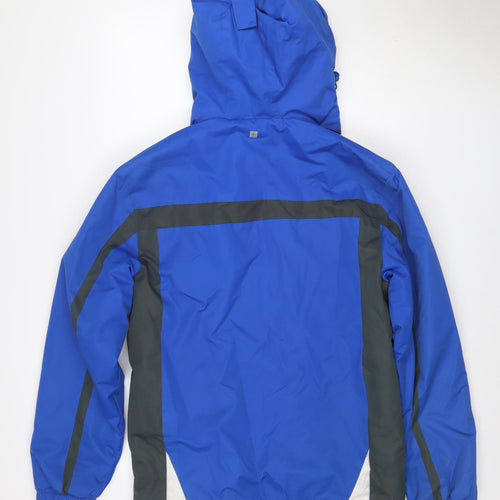 Mountain Warehouse Men’s Blue XS Hooded Waterproof Ski Jacket