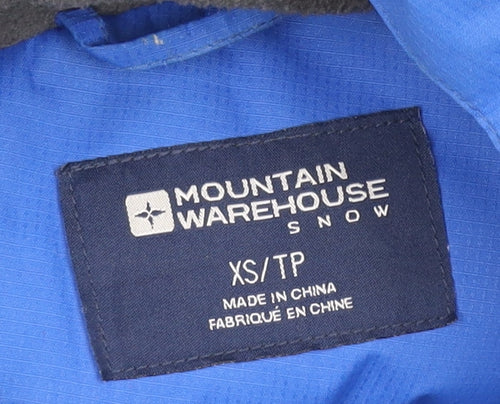 Mountain Warehouse Men’s Blue XS Hooded Waterproof Ski Jacket