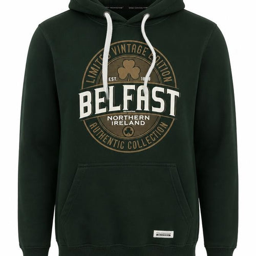 Irish Connexxion Men’s Green S Belfast Northern Ireland Graphic Hoodie