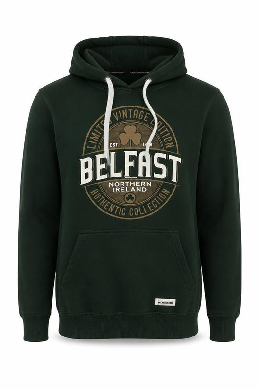 Irish Connexxion Men’s Green S Belfast Northern Ireland Graphic Hoodie
