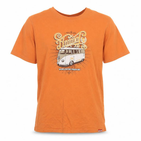 Animal Men's Orange L Graphic Camper Van Short Sleeve T-Shirt