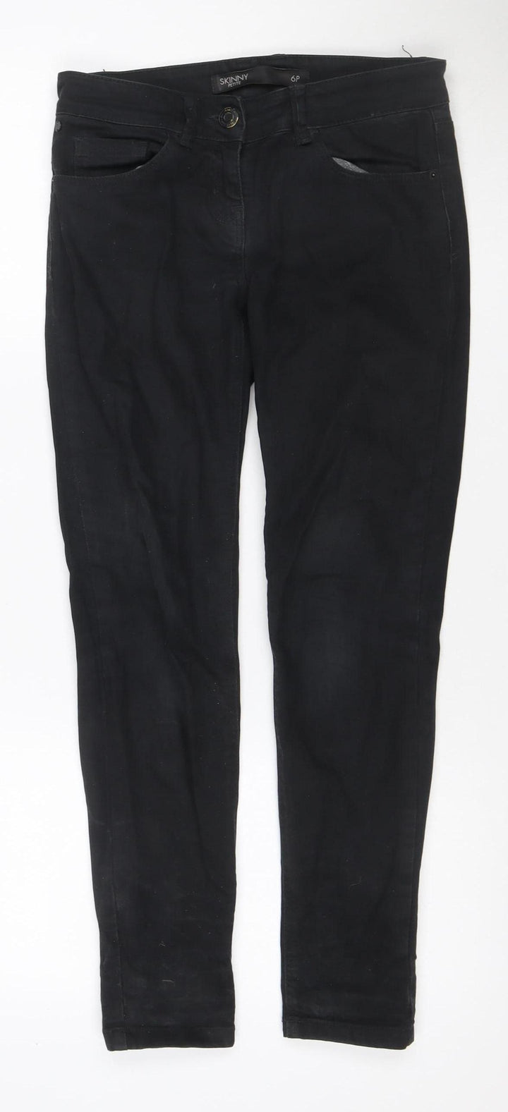 Next Women’s Black Skinny Petite Jeans UK 6 Stretch Denim
