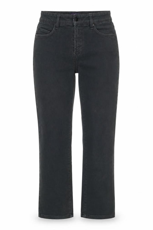 NYDJ Women’s Black UK 10 Straight Mid Rise Stretch Jeans