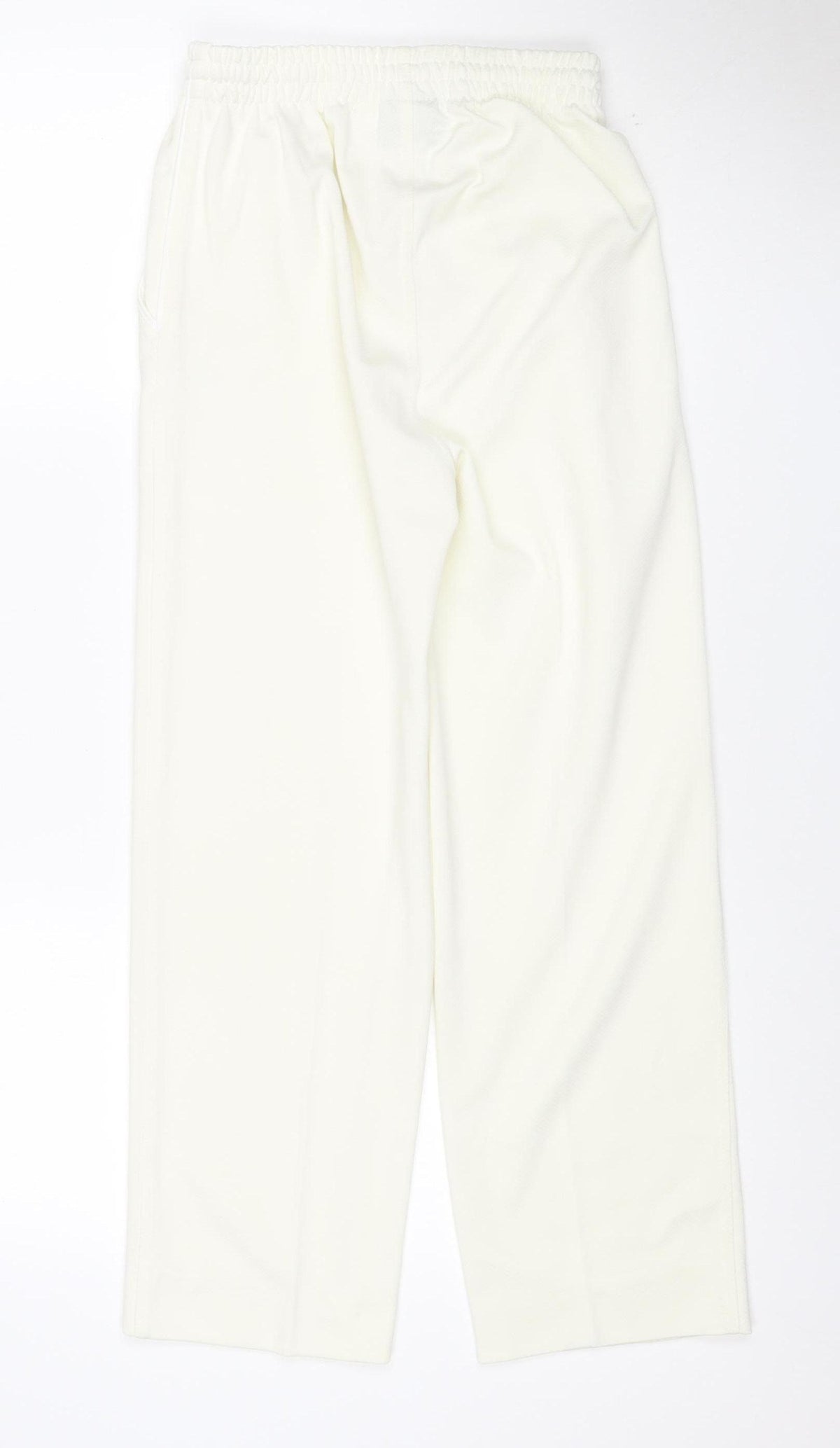 Back view of Slazenger boys’ ivory 9-10 years track pants straight leg