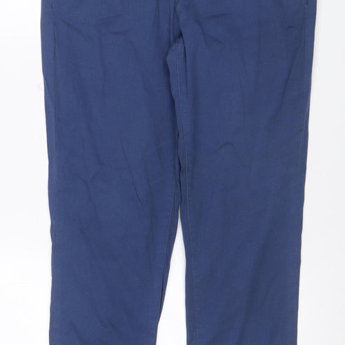 Marks & Spencer Women Blue UK 12 Bootcut Stretch Jeans Floral Trim
