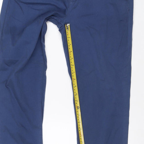 Marks & Spencer Women Blue UK 12 Bootcut Stretch Jeans Floral Trim