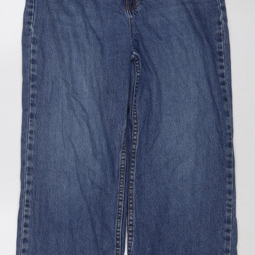 New Look Women’s Blue UK 10 Adalaf Wide-Leg Denim Jeans