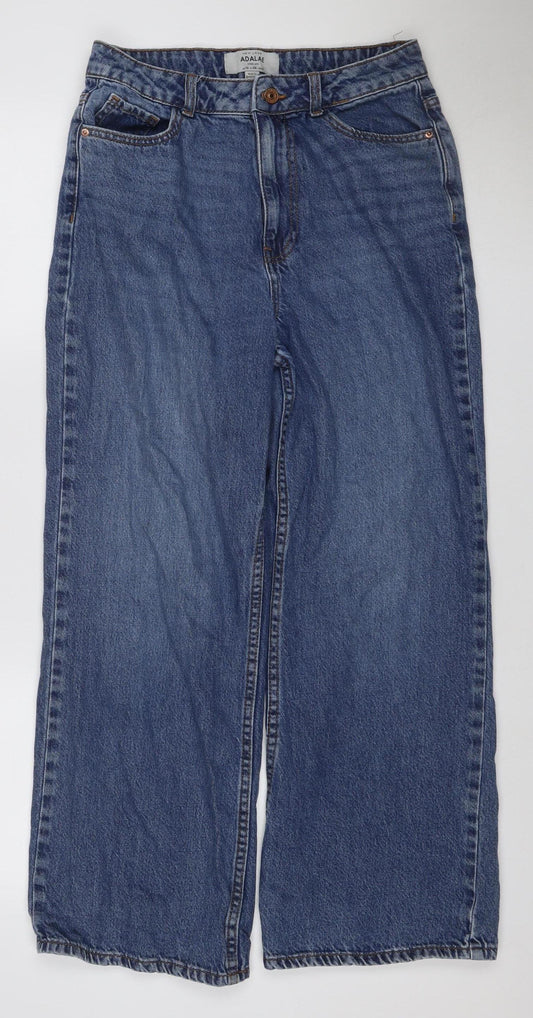 New Look Women’s Blue UK 10 Adalaf Wide-Leg Denim Jeans