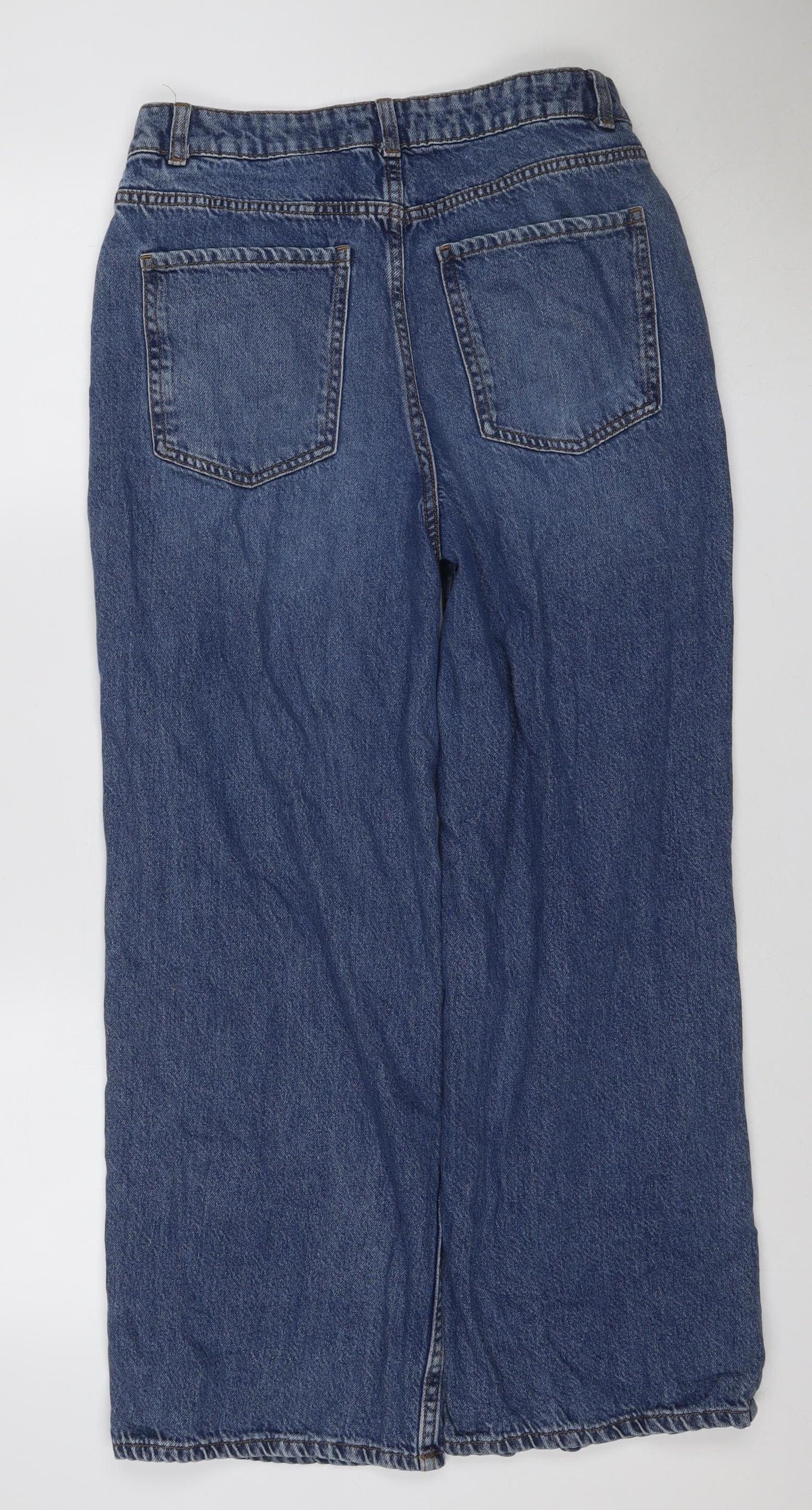 New Look Women’s Blue UK 10 Adalaf Wide-Leg Denim Jeans