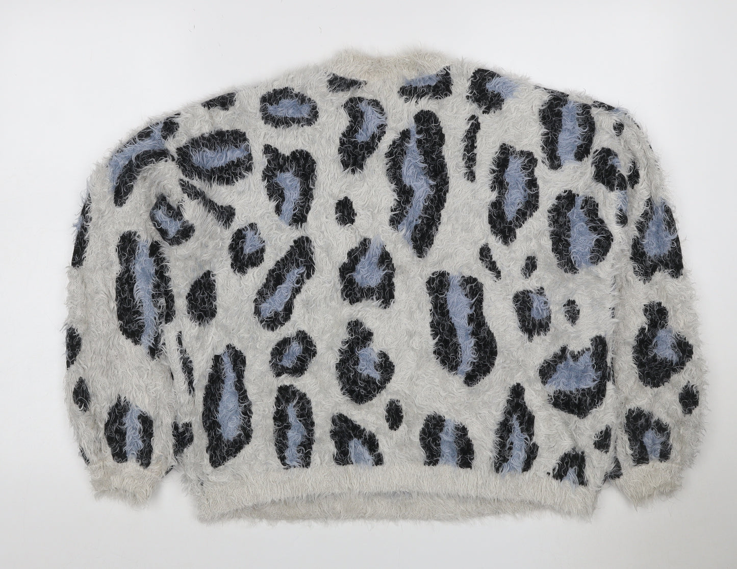 Urban Classics Women’s Multicoloured Leopard Fuzzy Knit Jumper S