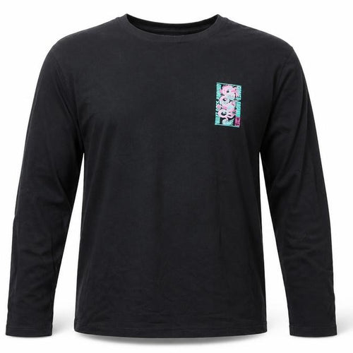Jack & Jones Men's Black M Dragon Graphic Long Sleeve T-Shirt