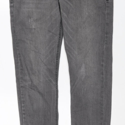 Duck and Cover Men’s Grey 32 Regular Straight Stretch Jeans