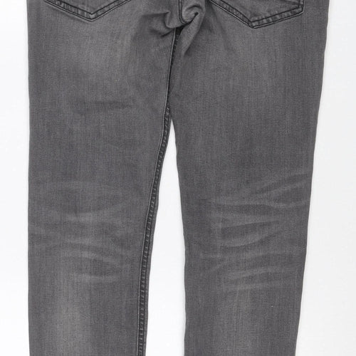 Duck and Cover Men’s Grey 32 Regular Straight Stretch Jeans