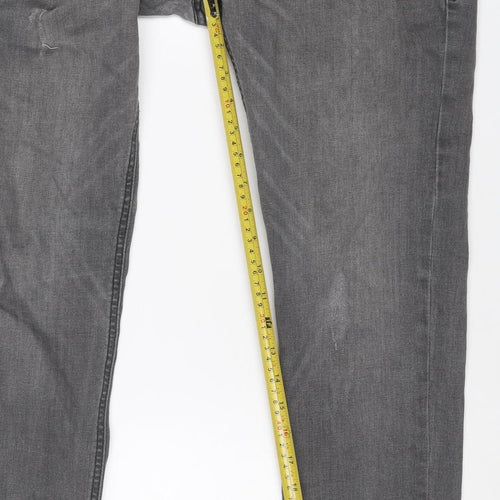 Duck and Cover Men’s Grey 32 Regular Straight Stretch Jeans