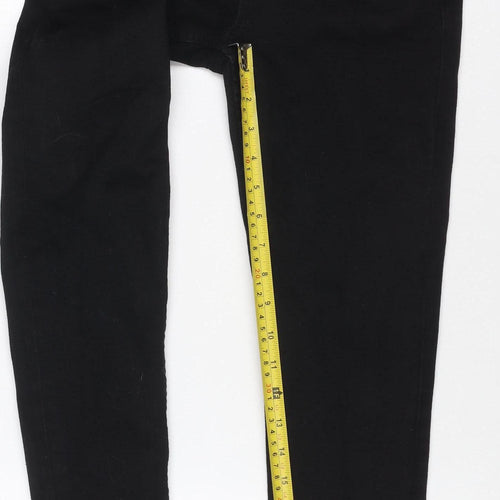 The Ivy Women’s Black Size 8 Short Skinny Stretch Jeans 5 Pocket