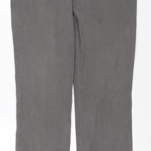 Marble Women’s Grey UK 10 Straight Stretch Jeans 5 Pocket