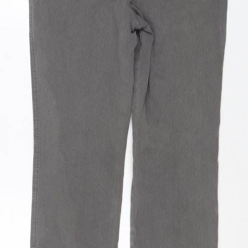 Marble Women’s Grey UK 10 Straight Stretch Jeans 5 Pocket