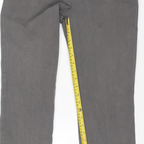 Marble Women’s Grey UK 10 Straight Stretch Jeans 5 Pocket