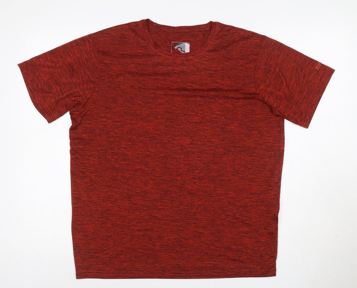 Regatta Men’s Red Marl M Basic Sports Quick Dry T-Shirt