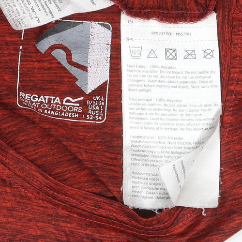 Regatta Men’s Red Marl M Basic Sports Quick Dry T-Shirt