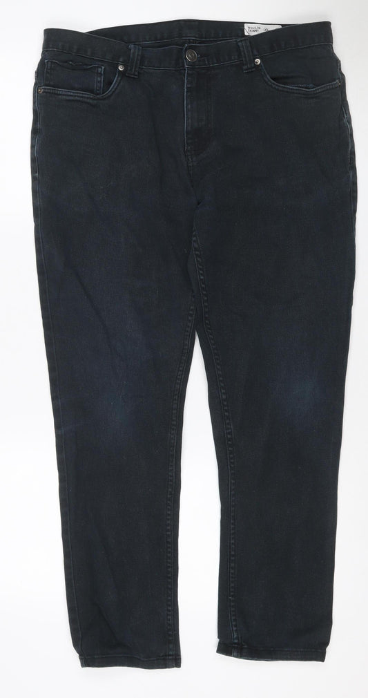Denim Co. Men's Black W36 L30 Skinny Stretch Jeans