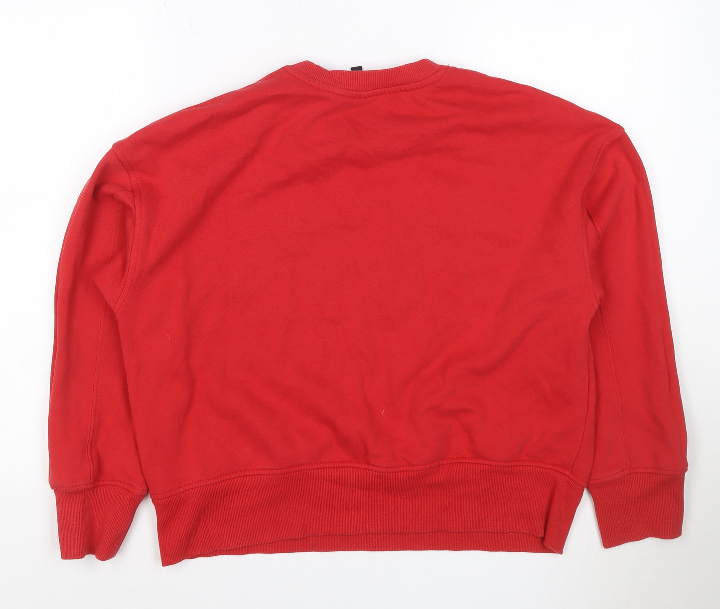 H&M Divided Women’s Red S Paris 95 Graphic Pullover Sweatshirt