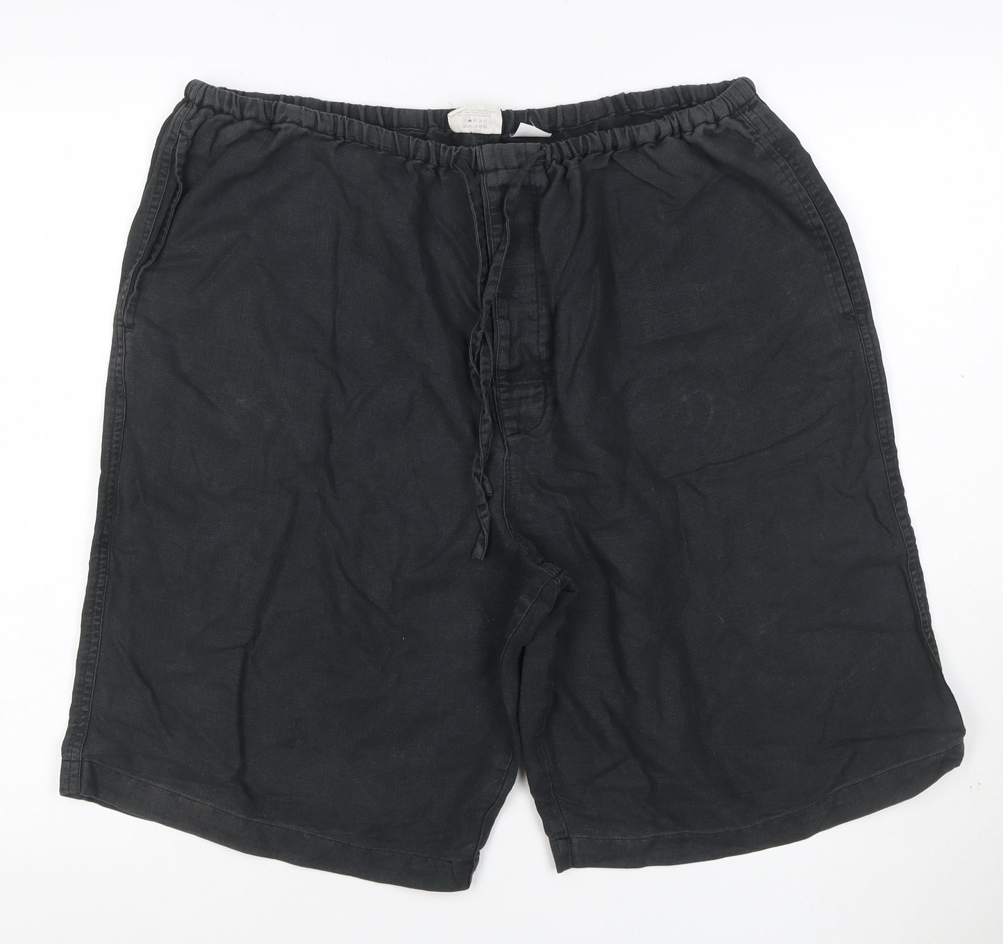 Calvin Klein Men’s Black L Cotton Drawstring Elastic Waist Shorts