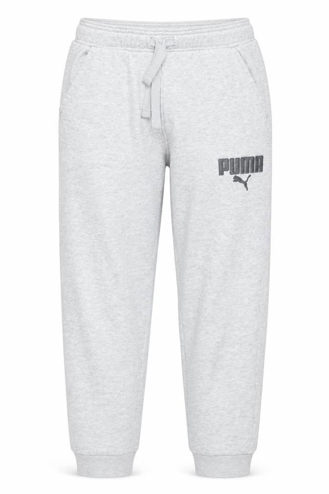 Puma Boys Grey 14 Years Jogger Sweatpants Drawstring Logo Pockets