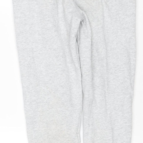 Puma Boys Grey 14 Years Jogger Sweatpants Drawstring Logo Pockets