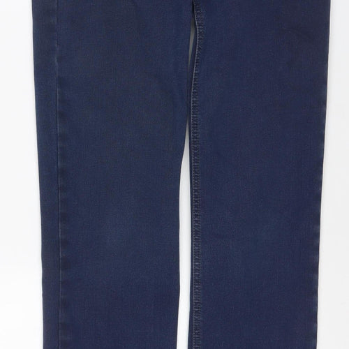 Best4me Women’s Blue Size 35 Slim Straight Stretch Jeans