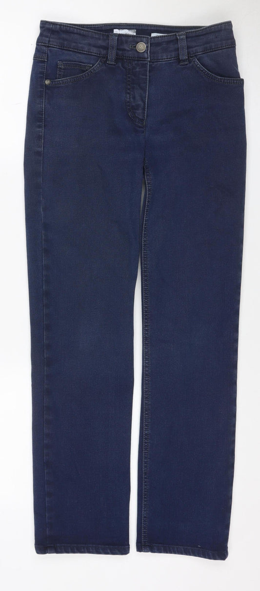 Best4me Women’s Blue Size 35 Slim Straight Stretch Jeans