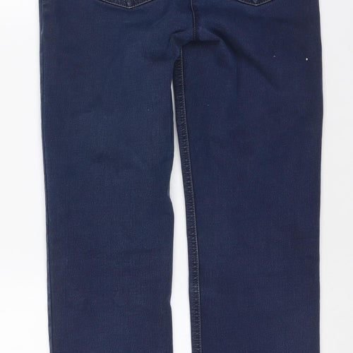 Best4me Women’s Blue Size 35 Slim Straight Stretch Jeans