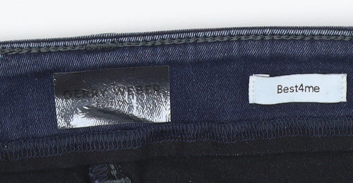 Best4me Women’s Blue Size 35 Slim Straight Stretch Jeans