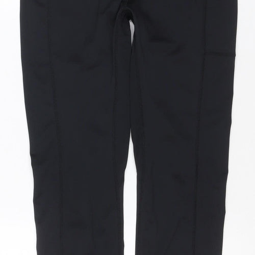 Umbro Women's Black Grey Logo Leggings Size M Gym Training Stretch