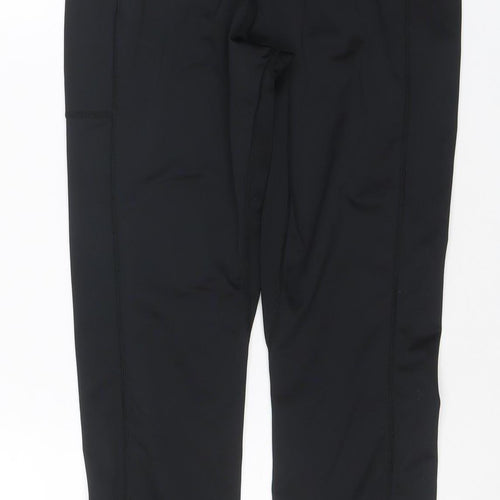 Umbro Women's Black Grey Logo Leggings Size M Gym Training Stretch