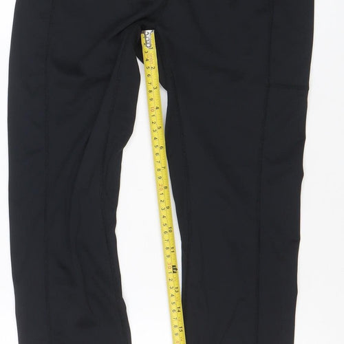 Umbro Women's Black Grey Logo Leggings Size M Gym Training Stretch