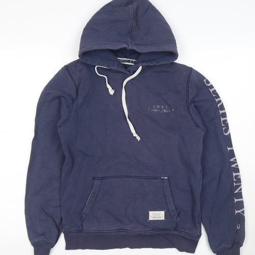 Jack Wills Women’s Blue Size 10 Pullover Hoodie Graphic Logo