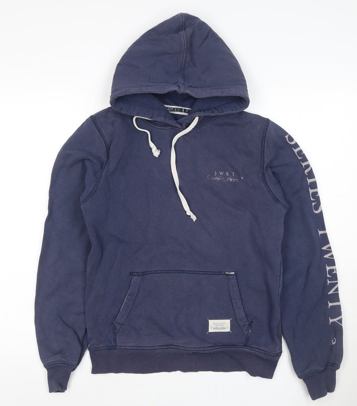 Jack Wills Women’s Blue Size 10 Pullover Hoodie Graphic Logo