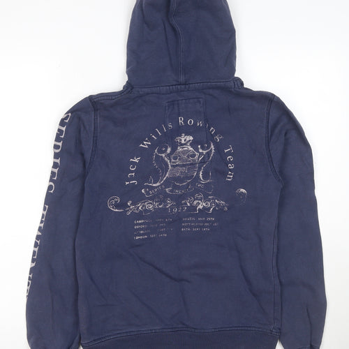 Jack Wills Women’s Blue Size 10 Pullover Hoodie Graphic Logo