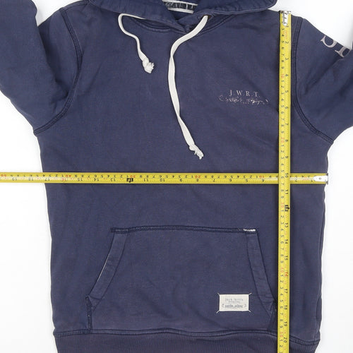 Jack Wills Women’s Blue Size 10 Pullover Hoodie Graphic Logo