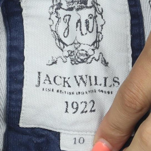 Jack Wills Women’s Blue Size 10 Pullover Hoodie Graphic Logo