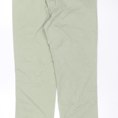 George Men’s Green 32W 32L Stretch Khaki Straight Jeans