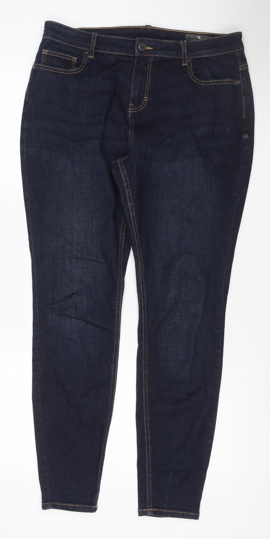 TU Women’s Blue Straight Leg Stretch Denim Jeans Size 16 Tall