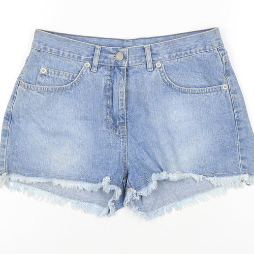 Bay Women’s Blue Size 10 High Rise Cut-Off Denim Shorts 100% Cotton